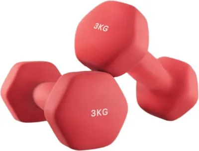 Image de Ensemble de haltères, 2 x 3 kg – appareil de fitness compact pour une utilisation à domicile