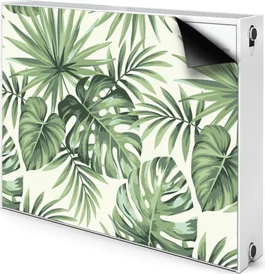 Produktbild von Magnet Heizkörper Heizkörper-Abdeckung Heizkörperabdeckung 100x60 cm - Tropisches Muster
