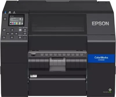 Produktbild von Epson ColorWorks D6500 dye ink Peeler Disp. USB Ethernet schwarz - Etiketten-/Labeldrucker - Tintenstrahldruck