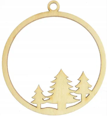 Produktbild von Weihnachtsbaum Anhänger Set 36 Stück Christbaumschmuck aus Holz 11065