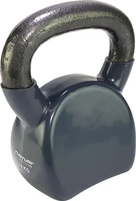Immagine prodotto di Kettlebell in vinile Tunturi da 14 kg - Grigio