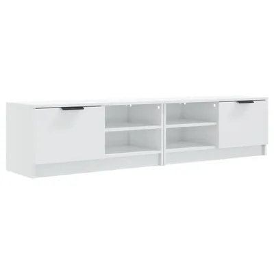 Immagine prodotto di vidaXL Mobili TV 2 pz. Bianco lucido 80x35x36,5 cm Materiale a base di legno