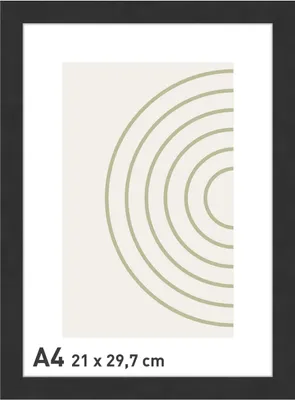 Produktbild von accent by nielsen Holz Bilderrahmen Velino, Schwarz, 21 x 29,7 cm (A4)