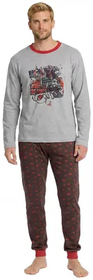 Immagine prodotto di Pigiama uomo Kisses&Love a maniche lunghe in cotone KLP4