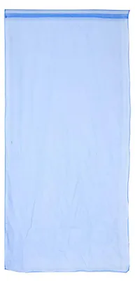 Produktbild von Durchsichtiger Fenstervorhang mit Stangentasche, für Schlafzimmer, Balkon, drapiert (dunkelblau)