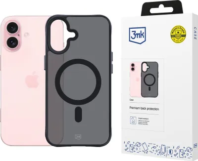 Produktbild von 3mk Schutzhülle Smoke MagCase für Apple iPhone 16 Backcover kompatibel mit MagSafe