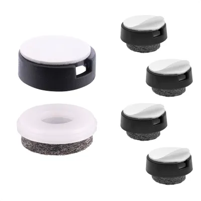 Produktbild von WAGNER QuickClick® Filzgleiter ULTRASOFT - 4er-Set zum Kleben, 4x Basis + 4x Gleiteinsatz Ø 20 mm, DE Ware - 15830200