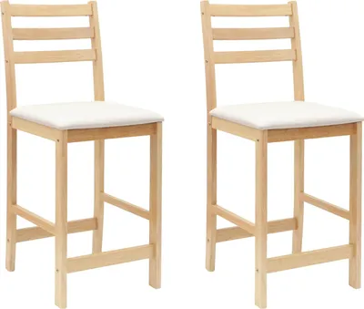Obrázok produktu pre vidaXL Jedálenské stoličky 2 ks prírodné 40 x 47,5 x 99,5 cm
