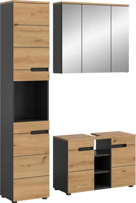 Produktbild von Canu Badmöbelset C5 Eiche Nachbildung, grau.