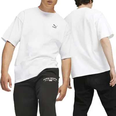 Obrázok produktu pre Pánske tričko Puma s okrúhlym výstrihom z bielej bavlny 621315 02 2XL
