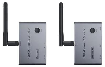 Produktbild von Drahtloser Video-/Audio-Sender-Empfänger, 100 m, 4K/30 Hz, geringe Verzögerung, für Heimkino-Lautsprecher