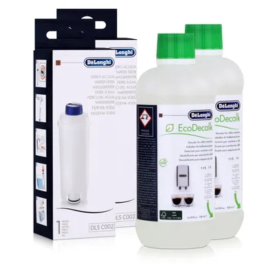 Produktbild von Delonghi EcoDecalk DLSC 500 Entkalker Wasserfilter DLS C002 Pflegeset (2er Pack)