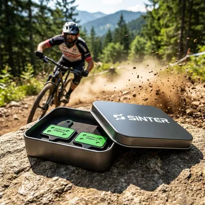 Produktbild von Scheibenbremsbelag Sinter 018 Shimano K organisch, MTB Race, grün, Set, in Do...