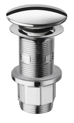 Produktbild von Verschließbares Waschtisch, Ablaufventil rund 1 1/4″, Chrom-Profil Push-Open, mit/ohne Überlauf