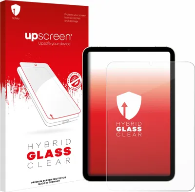 Produktbild von upscreen Schutzglas für Apple iPad Mini 7 WiFi 2024 Schutzfolie Panzer Folie Glas Display Schutz klar