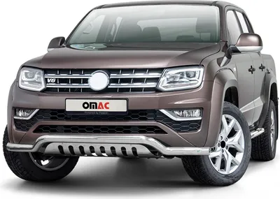 Obrázek produktu pro Ochranná lišta předního nárazníku pro VW Amarok 2016-2021 nerezová ocel s ABE stříbrná