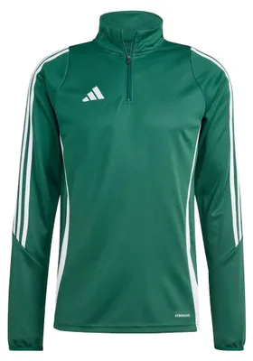 Produktbild von Adidas - "Tiro 24" Sweatshirt mit kurzem Reißverschluss für Herren - Training PP2379 (S) (Grün)