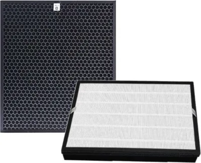 Produktbild von Trade-Shop 2in1 Luftreiniger-Filter Set (HEPA-Filter + Aktivkohlefilter) für Philips AC2882/10 AC2887/10 AC2889/10 AC3829/10 Luftwäscher