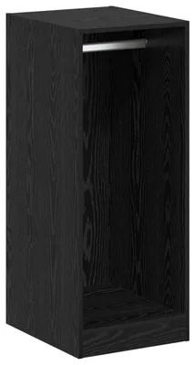 Image de vidaXL Armoire avec étagère noir aspect chêne 41 x 48 x 102 cm