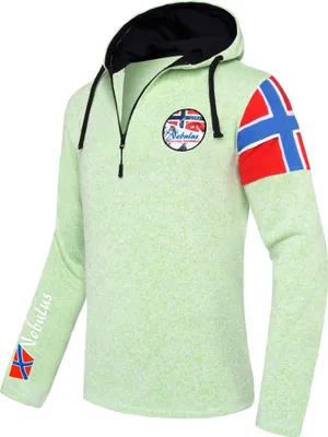 Produktbild von Nebulus Fleecepullover COSTRA Herren, warmer Fleecepullover, Pulli aus Fleece mit Half Zip Reißverschluss, P4681 - Herren, hellgrün mel, M