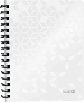 Produktbild von LEITZ Collegeblock WOW A5 PPEinband kariert weiß spiralgebunden