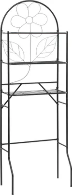 Produktbild von The Living Store Toilettenregal Schwarz 60x33x174 cm