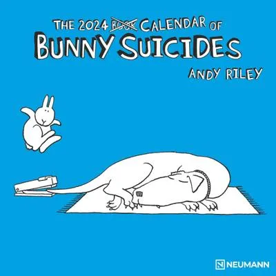 Produktbild von Bunny Suicides 2024 - Wand-Kalender - Broschüren-Kalender - 30x30 - 30x60 geöffnet - Cartoon