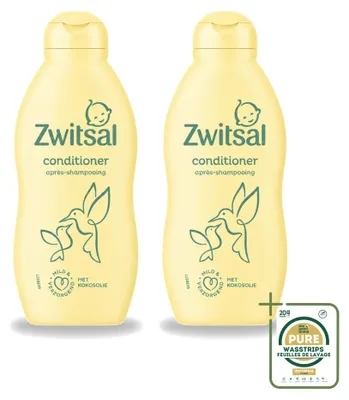 Produktbild von 2 x Zwitsal Baby-Conditioner Mild & Pflegend - 200 ml - Vorratspackung - 2 Stücke
