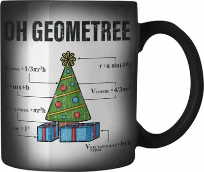 Produktbild von Trendation - Mathe Mathelehrer Farbwechsel Zauber-Tasse Mathematiker Geschenk Geometree Spruch Physik Physiker Geschenkidee Weihnachten Geschenke Physiklehrer (Schwarz)