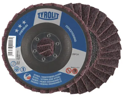 Produktbild von TYROLIT Tyrolit Fächerschleifscheibe Vlies SCM-A 115x22mm grob
