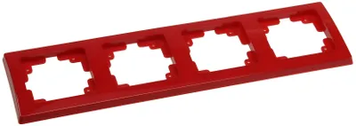 Produktbild von ChiliTec DELPHI 4-fach Rahmen rot