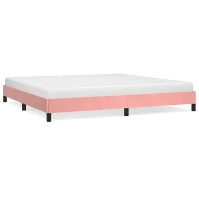 Produktbild von vidaXL Bettgestell Rosa 200x200 cm Samt