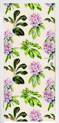 Produktbild von MuchoWow® Türtapete Selbstklebende Türfolie Hortensien - Pflanzen - Muster 85x205 cm Türposter Türaufkleber Klebefolie Türklebefolie - Türverzierung - Türen Dekoration - Plakaten