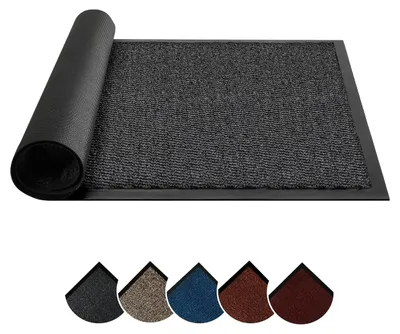Imagen del producto de Alfombra antideslizante gris, de 60 x 90 cm, para uso interior y exterior