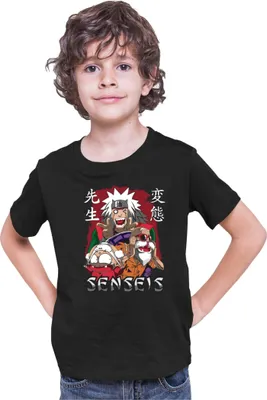 Zdjęcie produktu dla Koszulka Dziecięca Japan Anime Manga Anime Sensei Anime Jiraya Master Roshi, 5-6 Jahr - 116 / Czarny