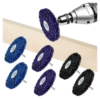 Produktbild von 6 Stück CSD Schleifscheiben 100mm für Winkelschleifer zur Reinigung und Grobreinigung