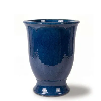 Produktbild von Pflanzkübel aus Keramik Provencelia ARTHUR azurblau, Ø55 cm x H69 cm, frostbeständig