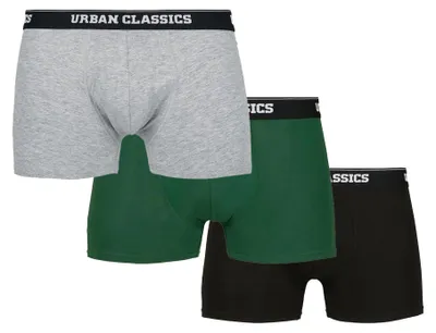 Image de Urban Classics - Boxers pour homme (lot de 3) TN1083 (6XL) (gris/vert foncé/noir)