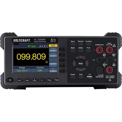 Immagine prodotto di VOLTCRAFT VC-7200BT Multimetro da banco registratore di dati digitali CAT I 1000 V, CAT II 600 V Display (conteggi): 200000