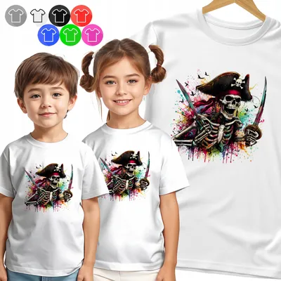 Produktbild von Kinder T-Shirt - Pirat - CZASZKA Z SZABLAMI für Jungen - S