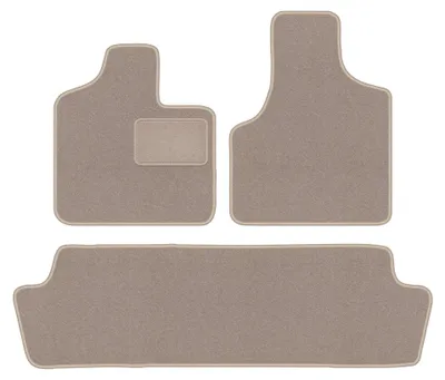 Zdjęcie produktu dla Dywaniki samochodowe welurowe LUX do: Chrysler Voyager IV (2000-2008, minivan) beżowe, z mocowaniami