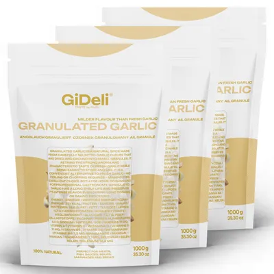 Produktbild von Knoblauch Granuliert 3kg Fleisch Gemüse Fisch Aromatisch Grill Naturrein GiDeli