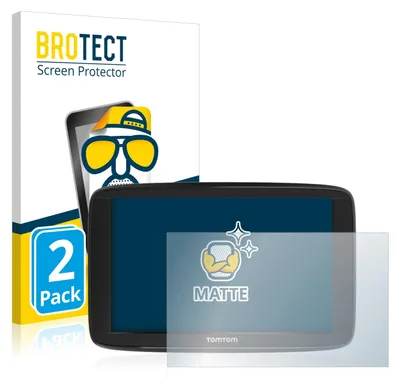 Produktbild von 2x BROTECT Schutzfolie für TomTom Start 62 Displayschutz Displayschutzfolie Folie Matt Entspiegelungsfolie