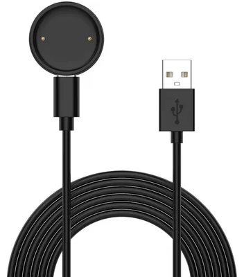 Obrázek produktu pro Pro Amazfit Bip 6 / Active 2 Magnetický dělený nabíjecí kabel USB-C 1 metr černý