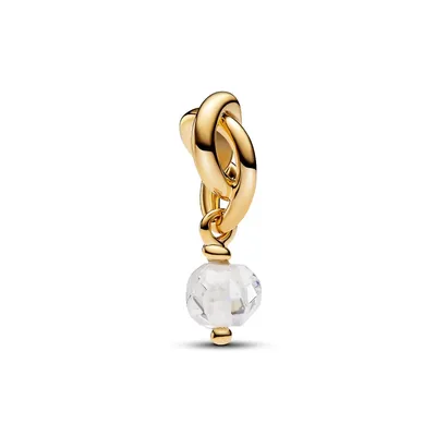 Produktbild von Charm-Anhänger April, PANDORA Moments, vergoldet, Zirkonia