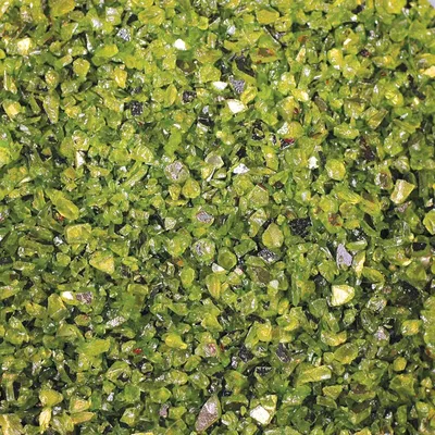 Produktbild von 1kg Spiegelgranulat Dekogranulat Streudeko 1-4mm, Farbe:apfelgrün