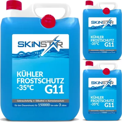 Produktbild von SkinStar G11 Kühlerfrostschutz -35°C Kühlflüssigkeit Kühlmittel Schutz Auto 15l