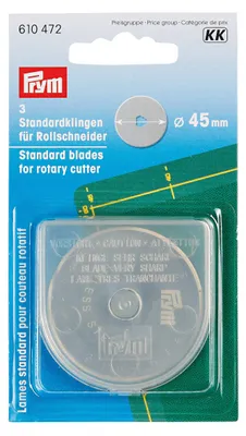 Ersatzblätter 45 mm für Rollschneider, 1 Stück, Edelstahl