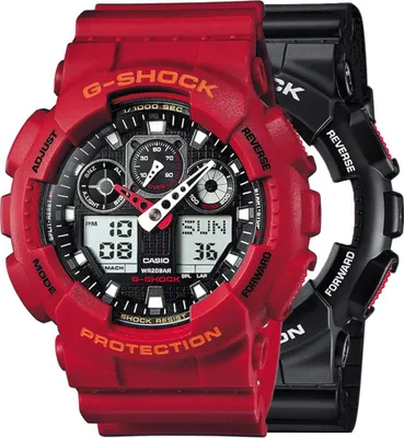 Obrázok produktu pre Zegarek Casio G-Shock SET GA-100-1A4ER + BEZEL 10441433 + PASEK 10395226 20BAR