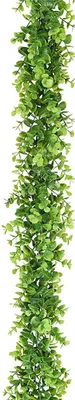 Produktbild von Realistische Simulation Rattan No verdorrend UV-resistente Blumenarrangement gefälschte Eukalyptus Hintergrunddekoration-Grün